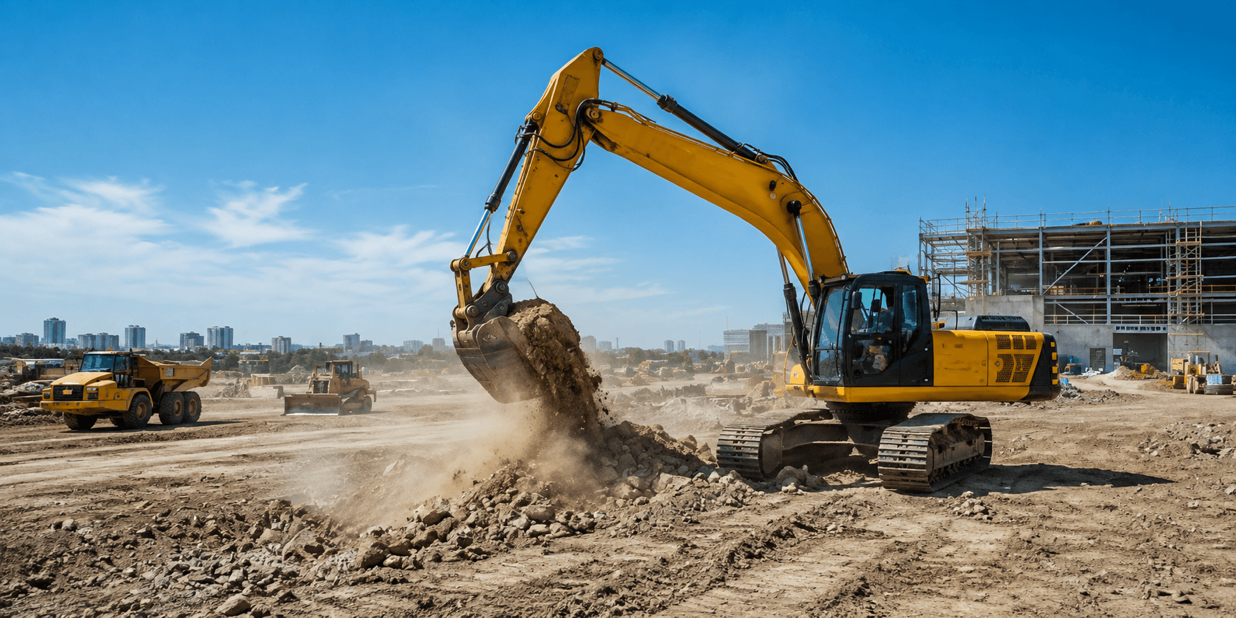 Heavy machinery marketplace hero banner